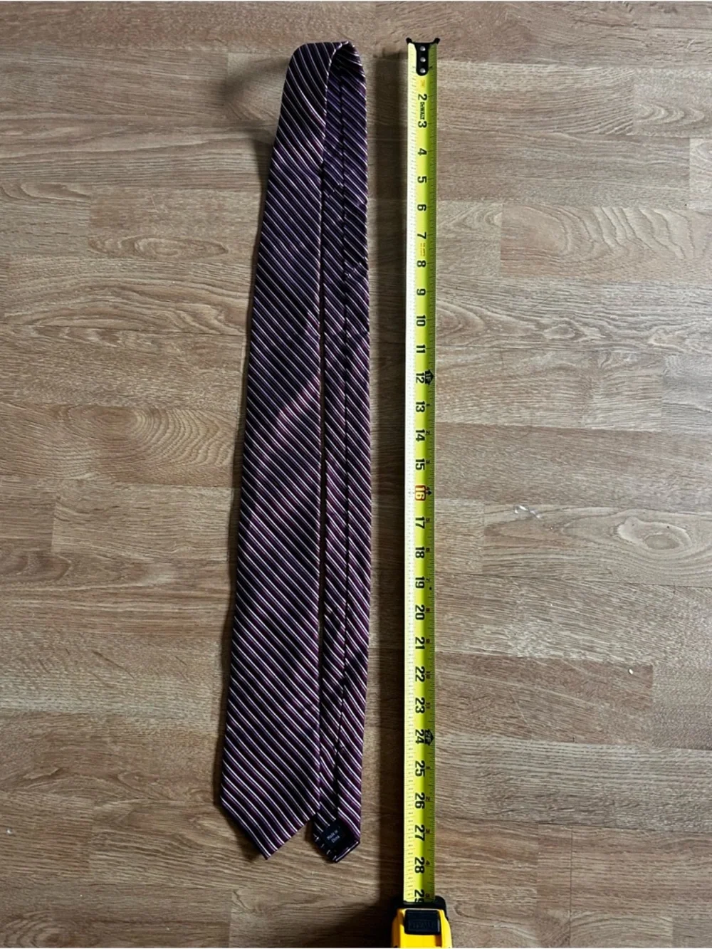 Calvin Klein burgundy/grey luxury 100% silk tie